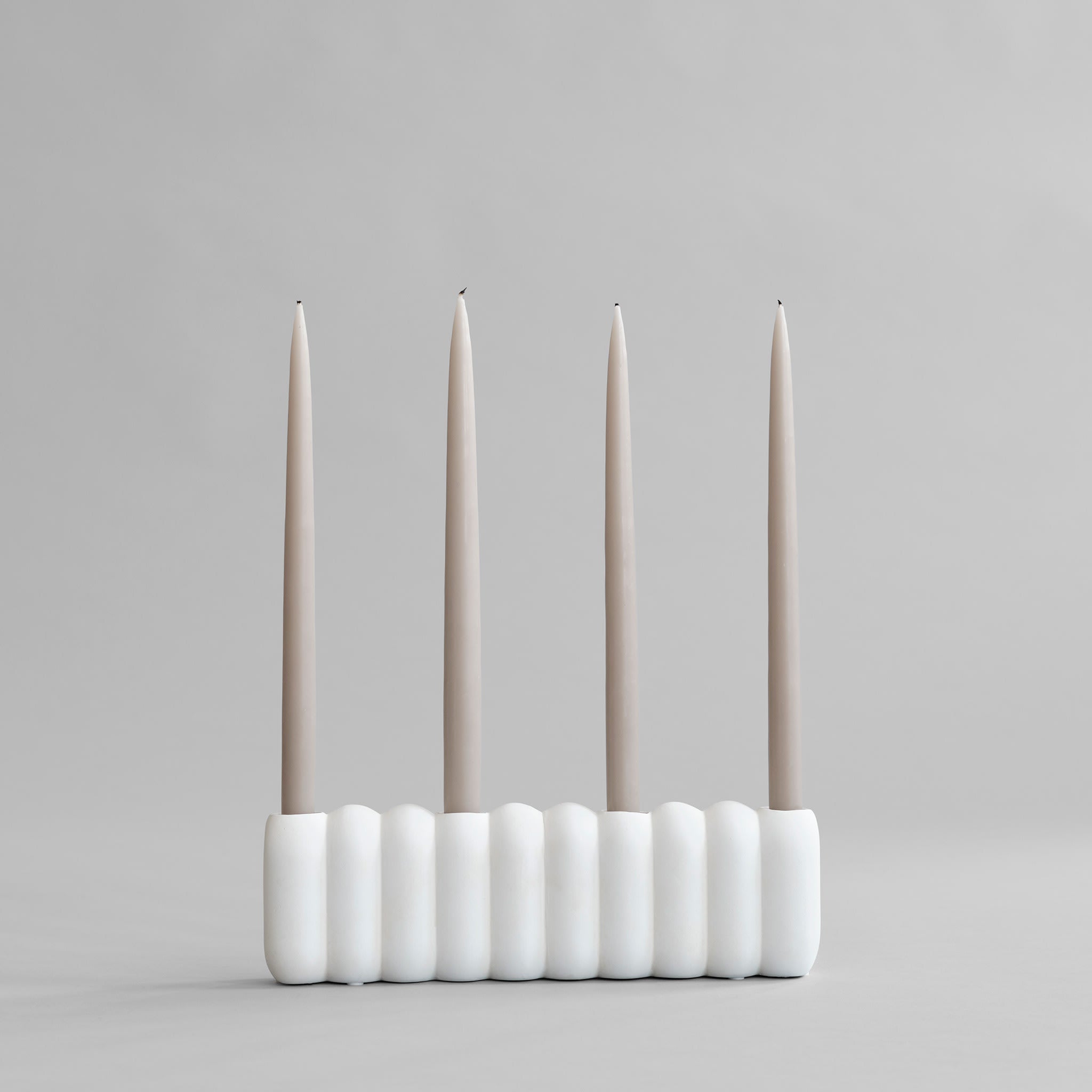101 Copenhagen - Tube Candle Holder, Big - Bone White - Candle Holders
