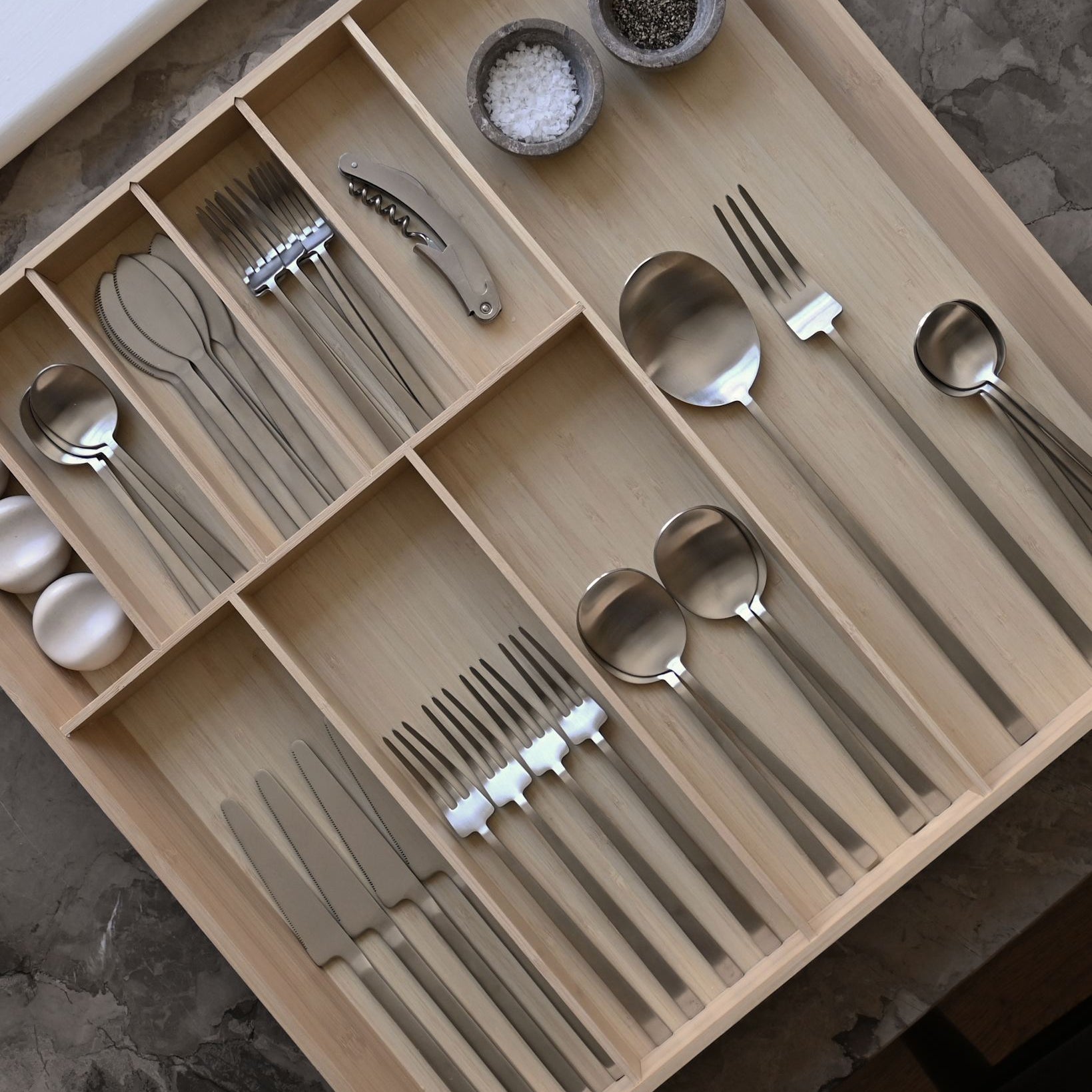101 Copenhagen - Kogei Cutlery - Brushed Steel (24 pcs) - Cutlery set