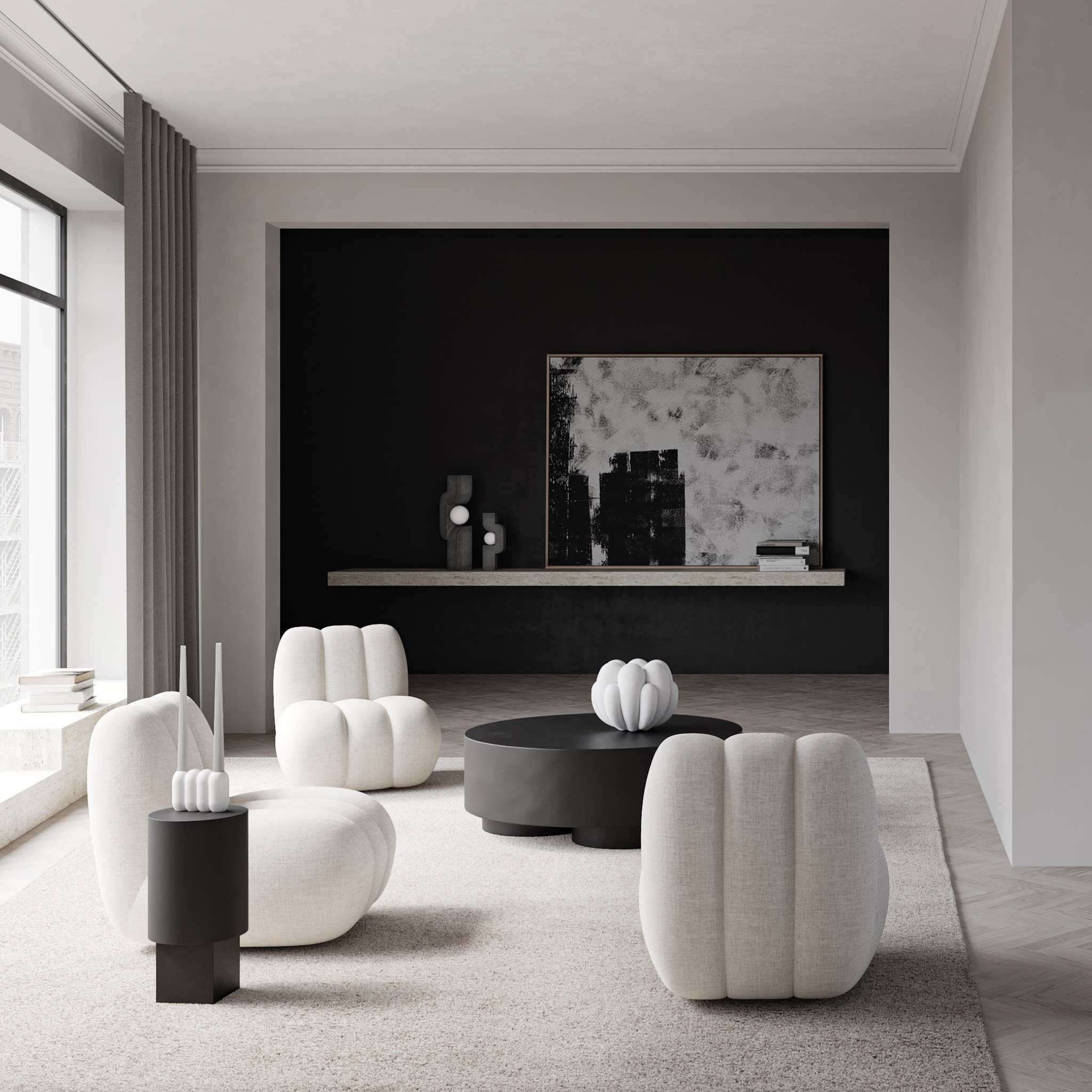 101 Copenhagen - Column Table - Coffee - Side Table