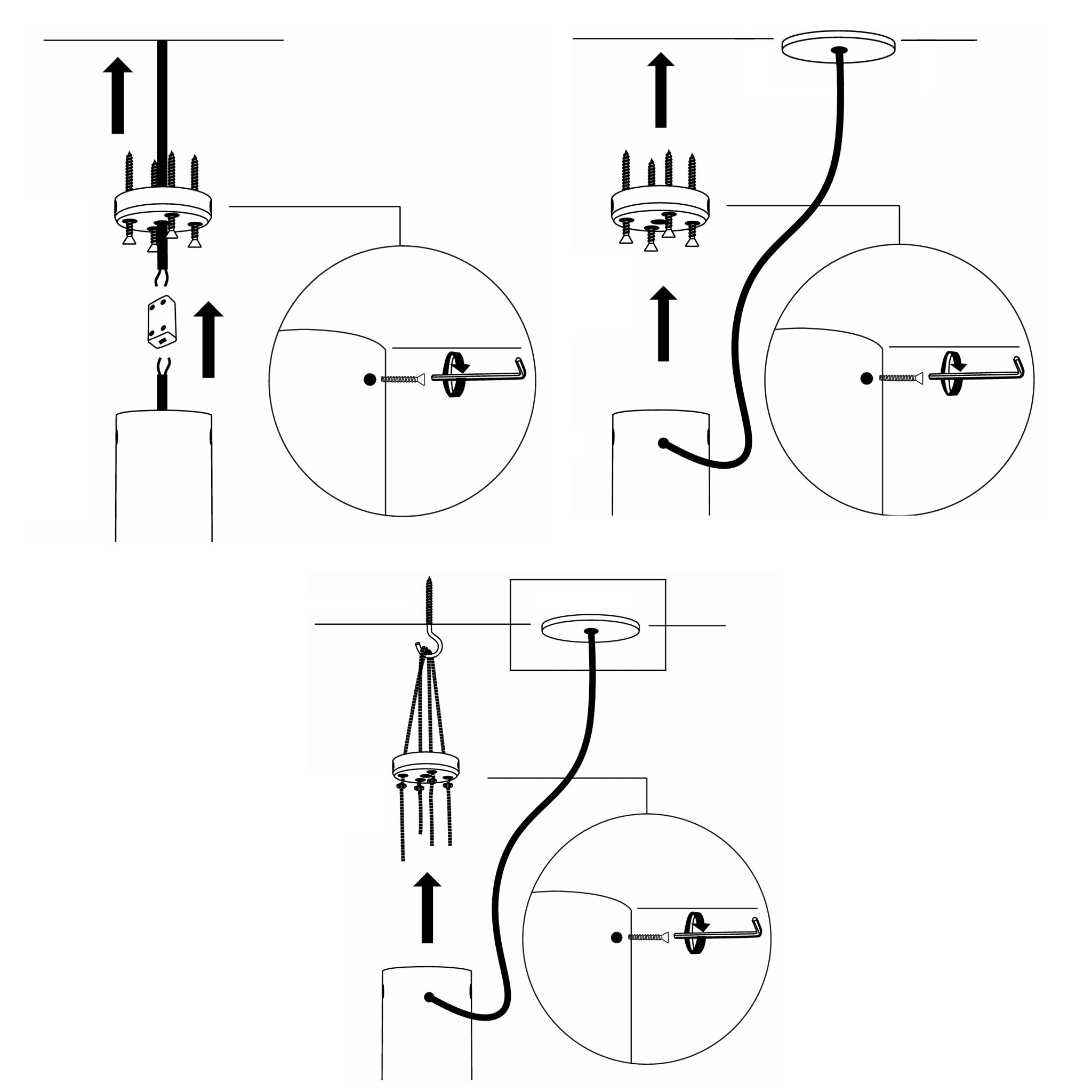 3 ways to use the Mounting plate with side screw holes